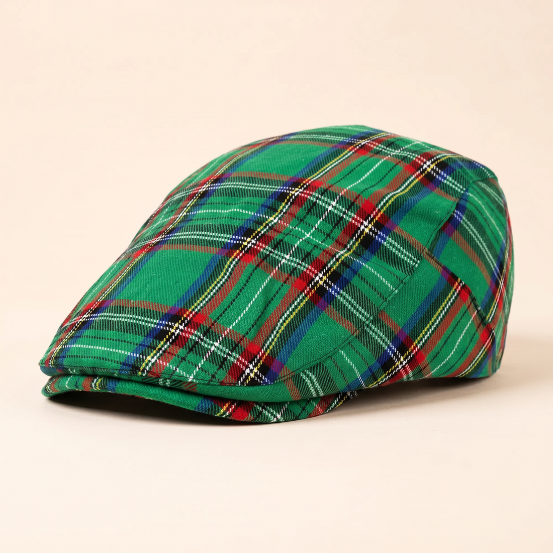 Festive Plaid Cap