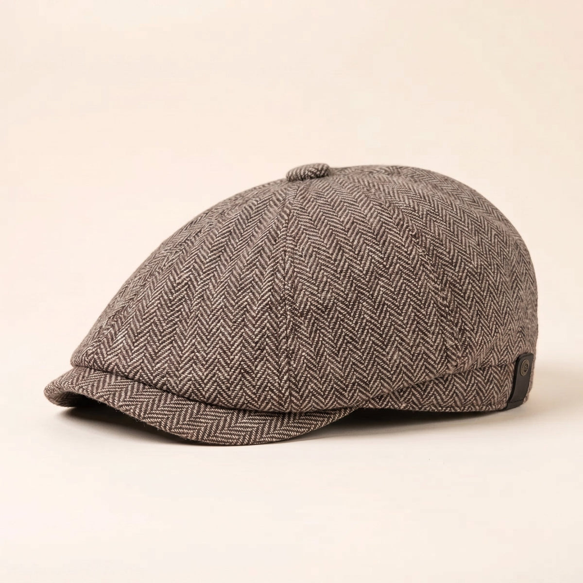 Herringbone Wool Cap