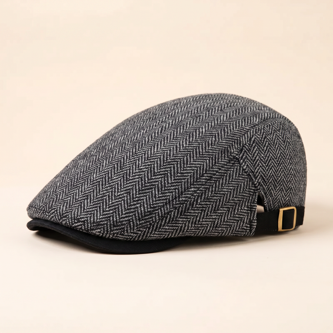 Herringbone Wool Driver Cap