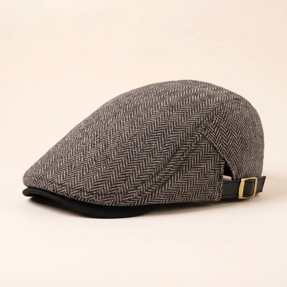 Herringbone Wool Driver Cap