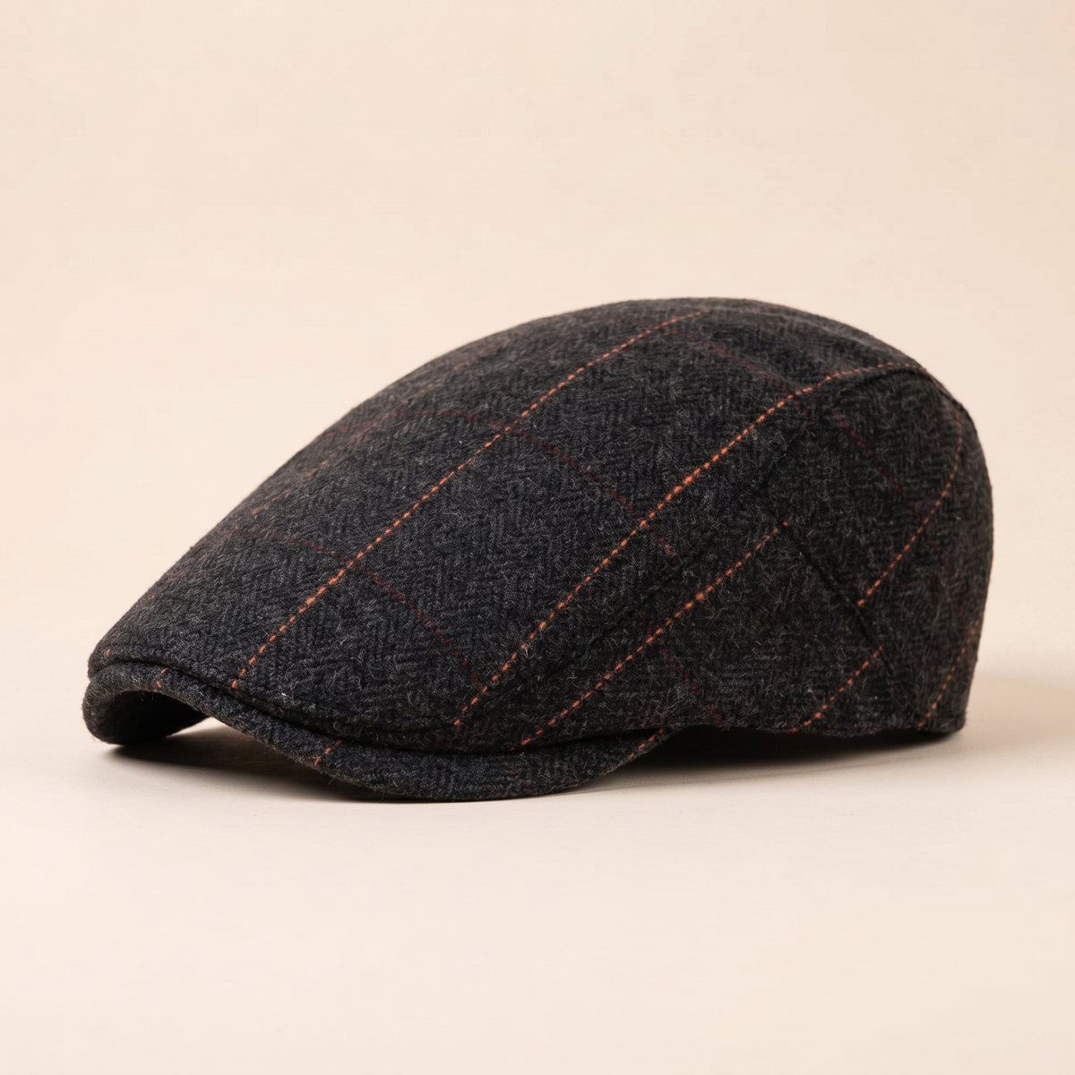 Pinstripe Herringbone Cap